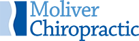 Moliver Chiropractic logo, it is blue.